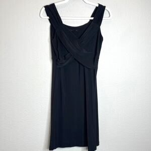 Tiana B. X-Small Black Stretchy Sleeveless Crisscross Casual A-line Dress